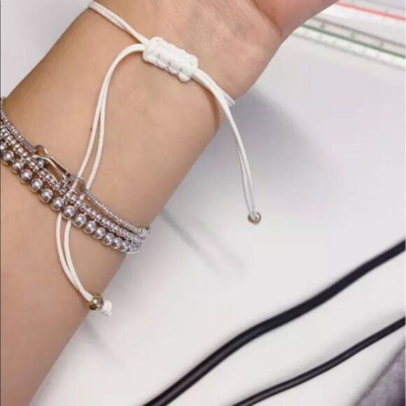 PINK Make A Wish Cord Cowrie Bracelet - Picture 5 of 7